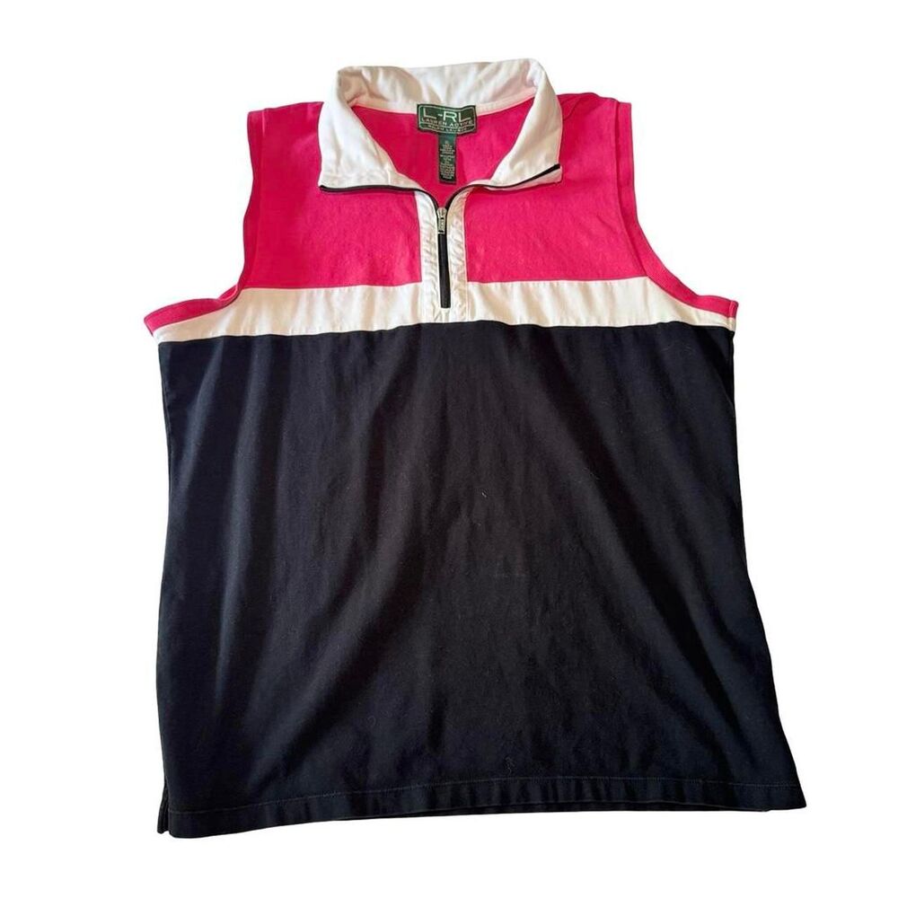 Vintage Ralph Lauren Active Color block Active Tank Top Golf Polo